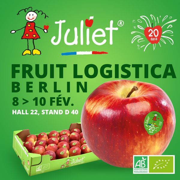 Les 8, 9 et 10 février, Juliet et son équipe participeront au salon Fruit Logistica à Berlin